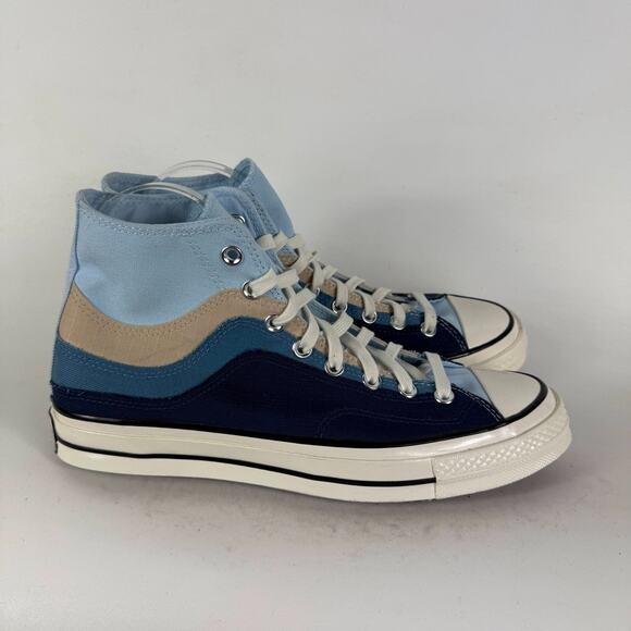 Converse Chuck Taylor All Star 70 Hi Athletic Shoes Men's 9.5 Blue Lace-Up - Picture 2 of 9